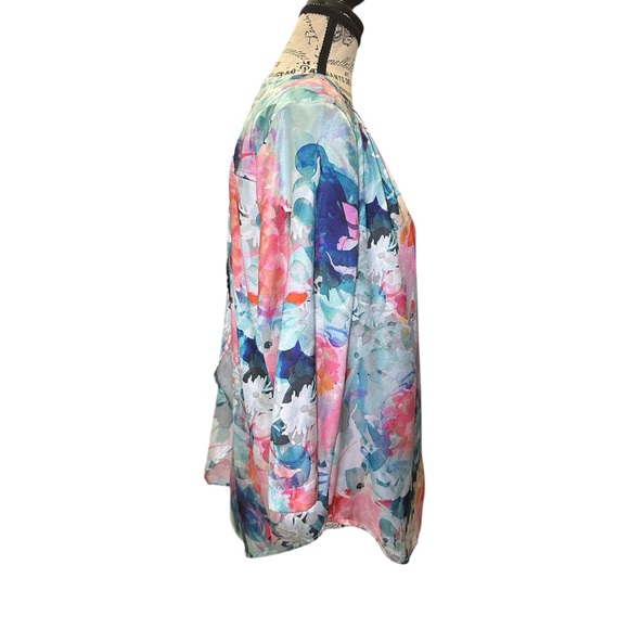 Liz Claiborne Colorful Floral Blouse - Picture 4 of 7